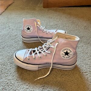 Converse Chuck Taylor All Star Lift Platform Shoe Light Purple Women Size 8.5